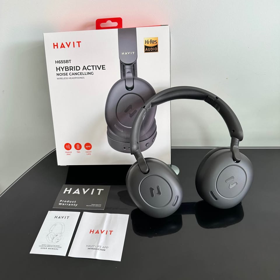 Audifonos con cancelacion de ruido activa ANC Havit H655BT