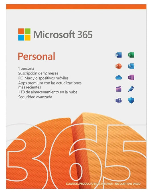 Licencia Original Microsoft 365 Personal 12 Meses